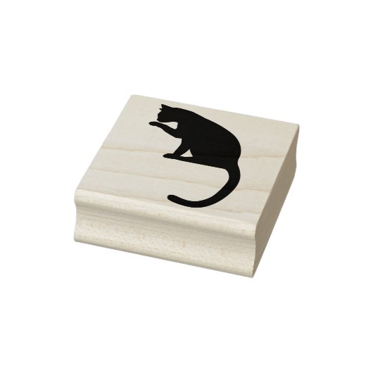 Cat-Silhouette Gummistempel (Stempel)