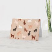 Cat-Silhouette Karte (Rückseite)