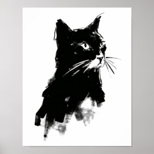 Cat Silhouette Kleine Poster