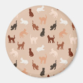 Cat-Silhouette Magnet (Vorne)