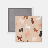 Cat-Silhouette Magnet (Vorderseite/Rückseite)