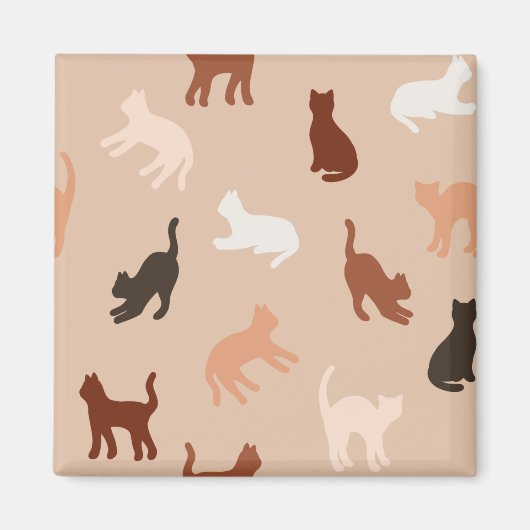 Cat-Silhouette Magnet (Vorne)