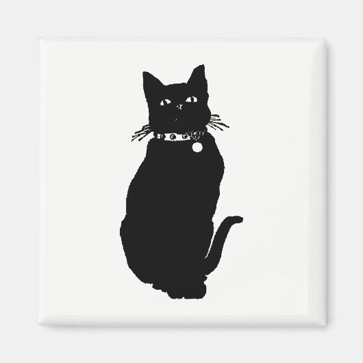 Cat Silhouette Magnet (Vorne)