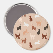 Cat-Silhouette Magnet (Vorderseite/Rückseite)