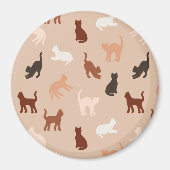 Cat-Silhouette Magnet (Vorne)