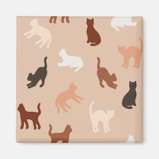 Cat-Silhouette Magnet (Vorne)