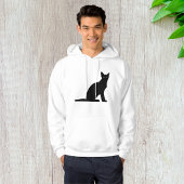 Cat Silhouette Mens Hoodie