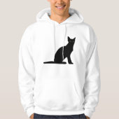 Cat Silhouette Mens Hoodie (Vorderseite)