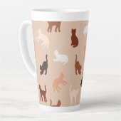 Cat-Silhouette Milchtasse (Linke Ecke)