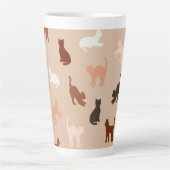 Cat-Silhouette Milchtasse (Vorderseite)