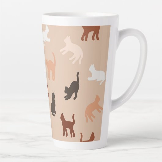 Cat-Silhouette Milchtasse (Rechts)