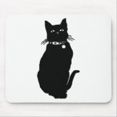 Cat Silhouette Mousepad (Vorne)