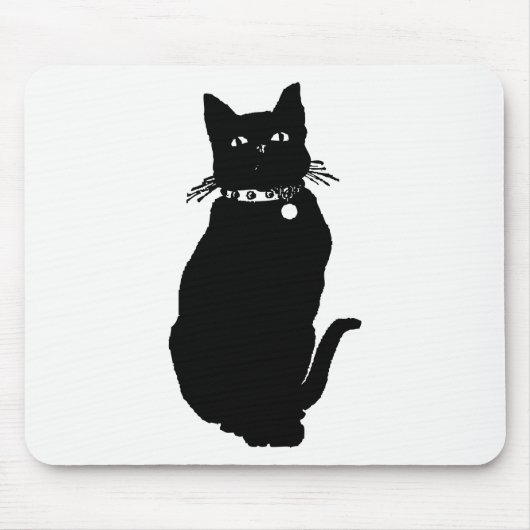 Cat Silhouette Mousepad (Vorne)