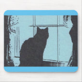 Cat Silhouette Mousepad (Vorne)