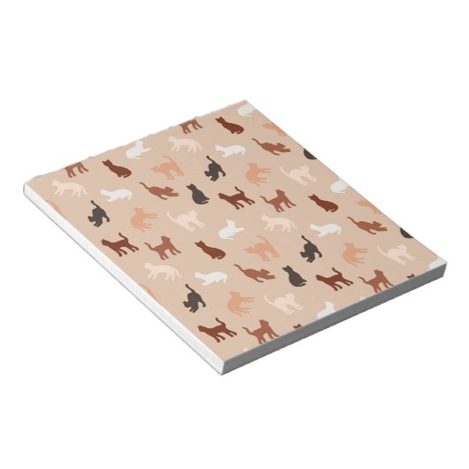 Cat-Silhouette Notizblock (angewinkelt)