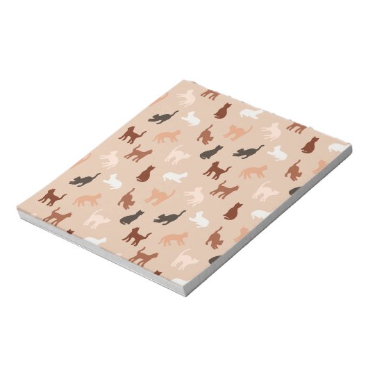 Cat-Silhouette Notizblock (Rotiert)