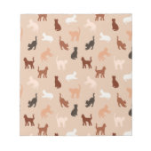 Cat-Silhouette Notizblock (Vorderseite)