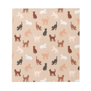 Cat-Silhouette Notizblock