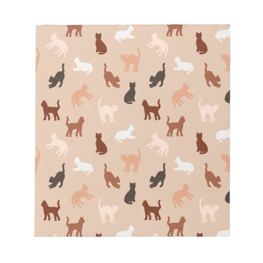 Cat-Silhouette Notizblock (Vorderseite)