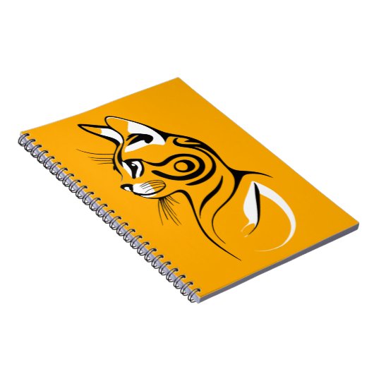 Cat-Silhouette Notizblock (Rechte Seite)