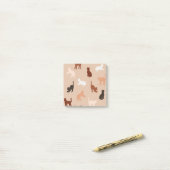 Cat-Silhouette Post-it Klebezettel (Auf Schreibtisch)