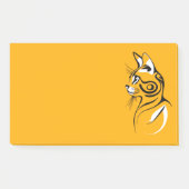 Cat-Silhouette Post-it Klebezettel (Vorderseite)