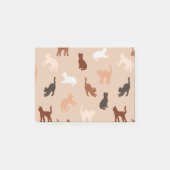 Cat-Silhouette Post-it Klebezettel (Vorderseite)