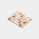 Cat-Silhouette Post-it Klebezettel (angewinkelt)