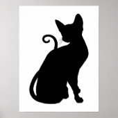 Cat Silhouette Poster (Vorne)