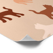 Cat-Silhouette Poster (Ecke)