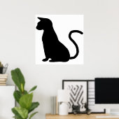 Cat Silhouette Poster (Heimbüro)