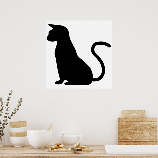 Cat Silhouette Poster (Küche)