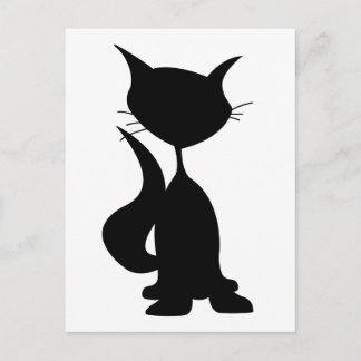 Cat Silhouette Postkarte