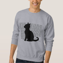 Cat Silhouette - purrfect design for cat lovers Sweatshirt