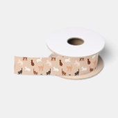 Cat-Silhouette Satinband (Spule)