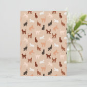 Cat-Silhouette Save The Date (Stehend Vorderseite)