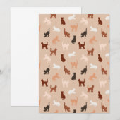 Cat-Silhouette Save The Date (Vorne/Hinten)