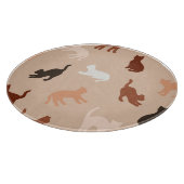 Cat-Silhouette Schneidebrett (Ecke)