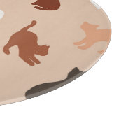 Cat-Silhouette Schneidebrett (Ecke)