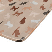 Cat-Silhouette Schneidebrett (Ecke)