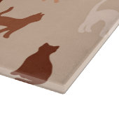 Cat-Silhouette Schneidebrett (Ecke)