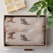 Cat-Silhouette Seidenpapier (Geschenk)