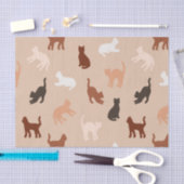 Cat-Silhouette Seidenpapier (Handwerk)