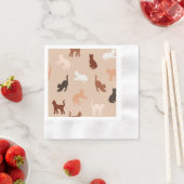 Cat-Silhouette Serviette (Beispiel)