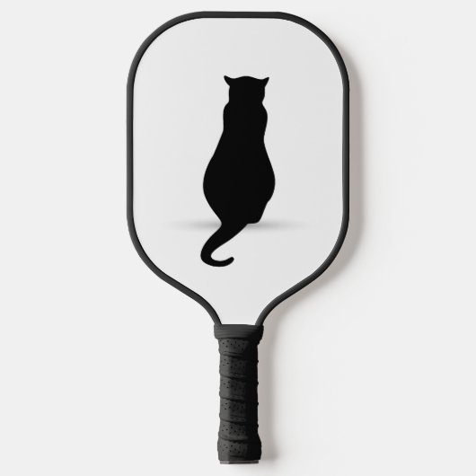 Cat Silhouette Silhouetten Pickleball Schläger (Vorderseite)