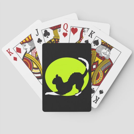 Cat Silhouette Spielkarten (Rückseite)