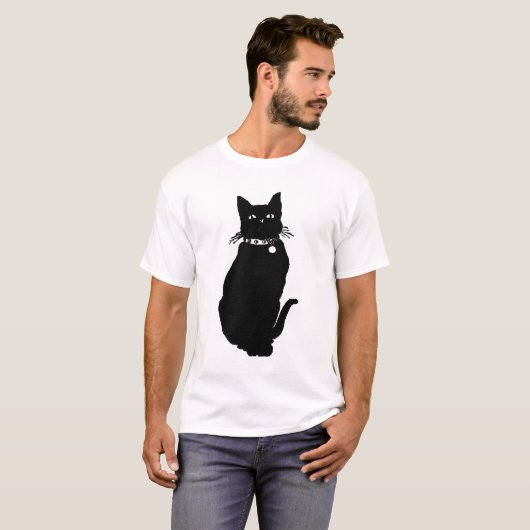 Cat Silhouette T-Shirt (Vorne ganz)