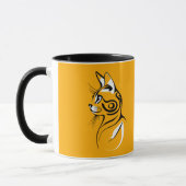 Cat-Silhouette Tasse (Links)
