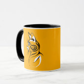 Cat-Silhouette Tasse (Vorderseite Links)