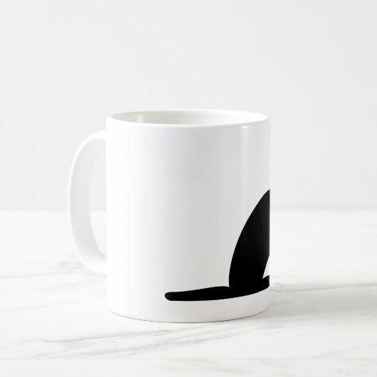 Cat Silhouette Tasse (Vorderseite Links)